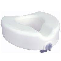 Locking raised toilet seat